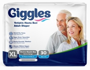 GİGGLES BEL BAĞLAMALI XLARGE 30 LU