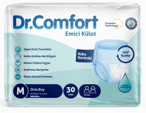DR.COMFORT EMİCİ KÜLOT MEDIUM 30 LU